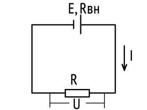Схема АКБ с подключённым резистором