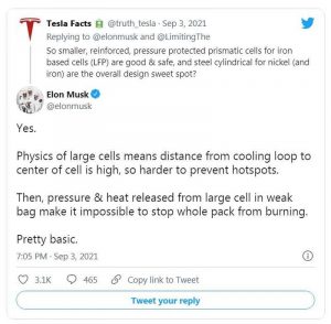 Элементы Pouch Cell в Tesla использовать не рекомендуют
