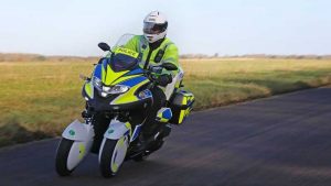 White Motorcycle Concepts представили гибридный полицейский скутер WMC300FR