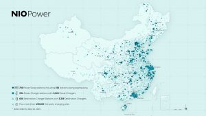 NIO устанавливают 700-ю станцию по замене аккумуляторов в Китае