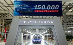 Компания BYD выпустила 150 тысяч единиц автомобиля Han
