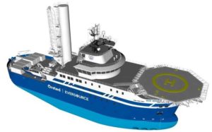 Начато строительство первого судна для обслуживания морских ветроэлектростанций