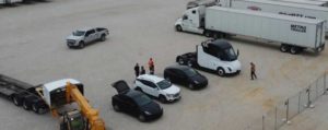 Фотошпионы с помощью дронов провели съёмку Tesla Semi и множества Model X на Gigafactory Texas