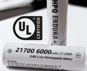 Литий-ионные аккумуляторы HPQ Silicon получили сертификат UL 1642