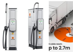 Компания Kempower внедряет в Калифорнии и Скандинавии систему зарядки электрических грузовиков MCS